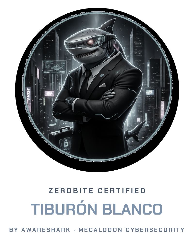 ZeroBite Great White level badge