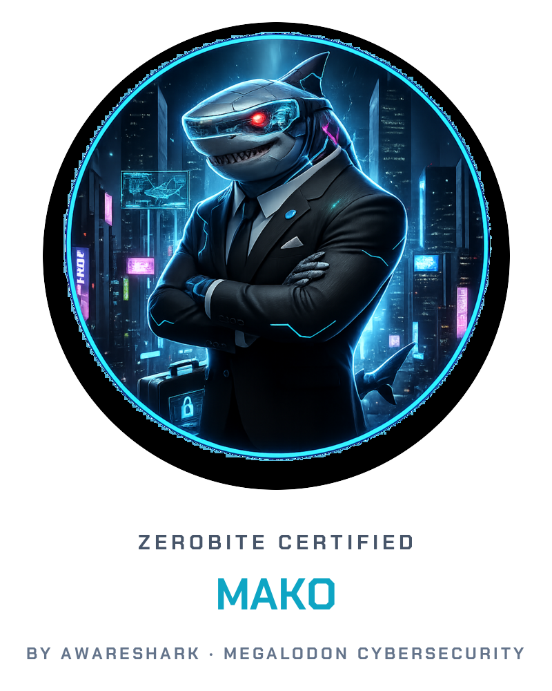 ZeroBite Mako level badge